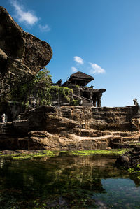 View of old temple against sky