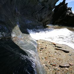 Close-up of sea against sky