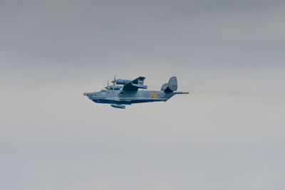 Airplane flying in sky