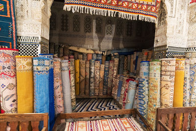 Full frame shot of market stall