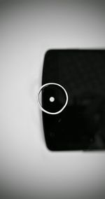 Close-up of object over white background