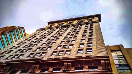 Low angle view of building against sky