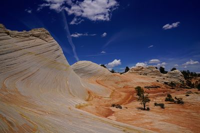 Panoramic view of desert against sky