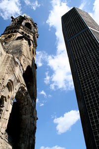 Low angle view of buildings against sky