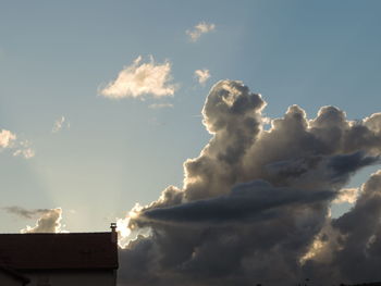 Low angle view of building against sky