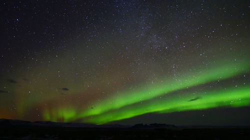 The northern lights in iceland 