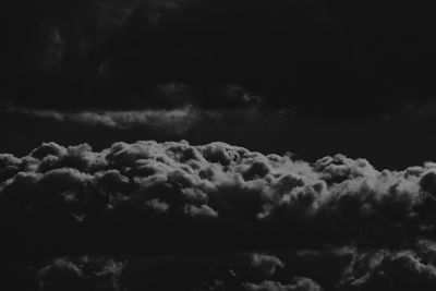 Low angle view of clouds in sky