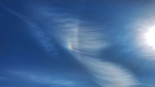 Scenic view of vapor trail in sky
