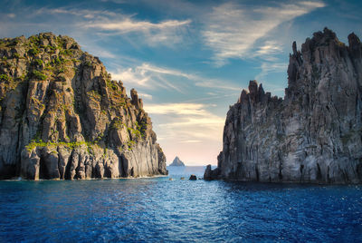 Panoramic view of sea against sky