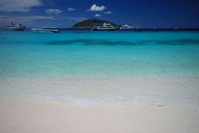 Scenic view of sea against sky