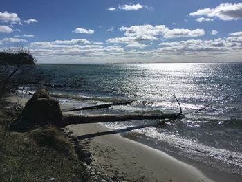 Scenic view of sea against sky