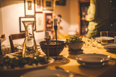 Dinner table at home