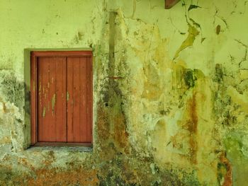 Close-up of old door