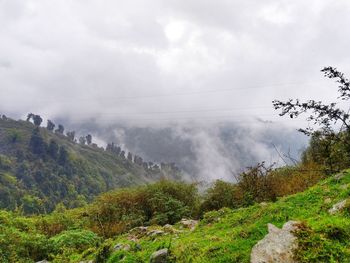 Scenic view of landscape against sky