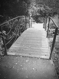 View of walkway along sea