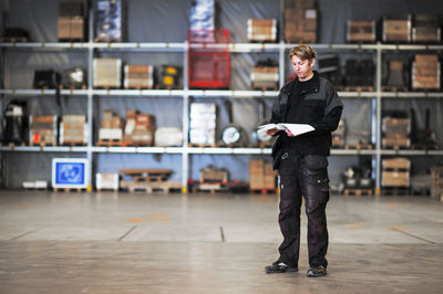 Man working in warehouse