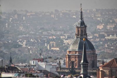 Aerial view of buildings in city