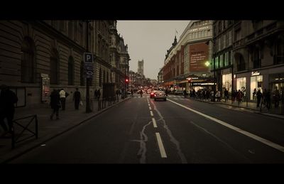 View of city street