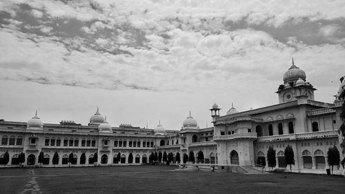 View of historical building against cloudy sky