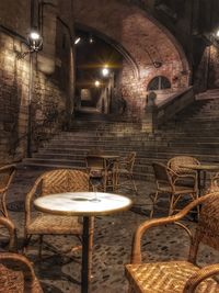 Chair in illuminated room