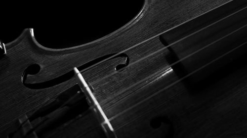 Close-up of piano keys