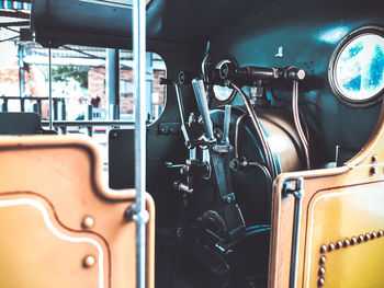 Close-up of vintage car