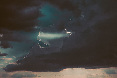 Low angle view of lightning in sky