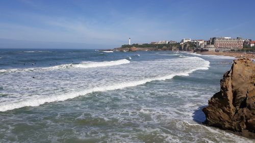 Scenic view of sea against sky