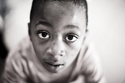 Close-up portrait of boy