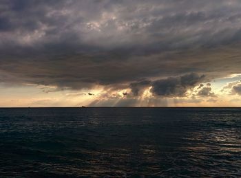 Dramatic sky over sea