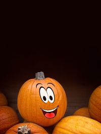 Close-up of pumpkin on table