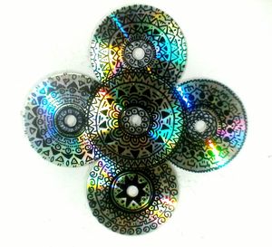 Patterned over white background
