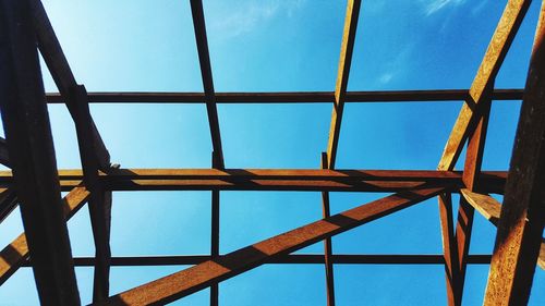 Low angle view of skylight against sky