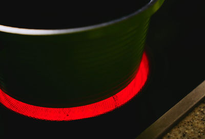 Close up of red leaf