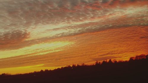 Scenic view of sky during sunset