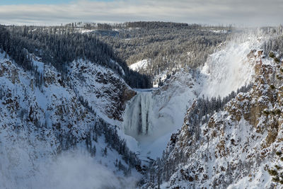 Close-up of snow covered landscape