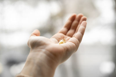 Close-up of hand