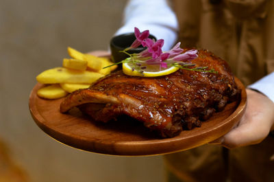Close-up of food in plate