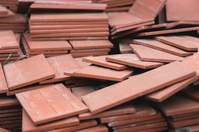 Full frame shot of roof tiles