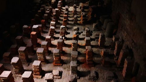 Full frame shot of chess pieces