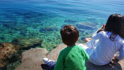 Kids by the sea