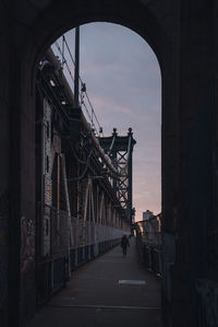 View of bridge in city