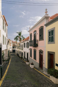 Street amidst buildings in town