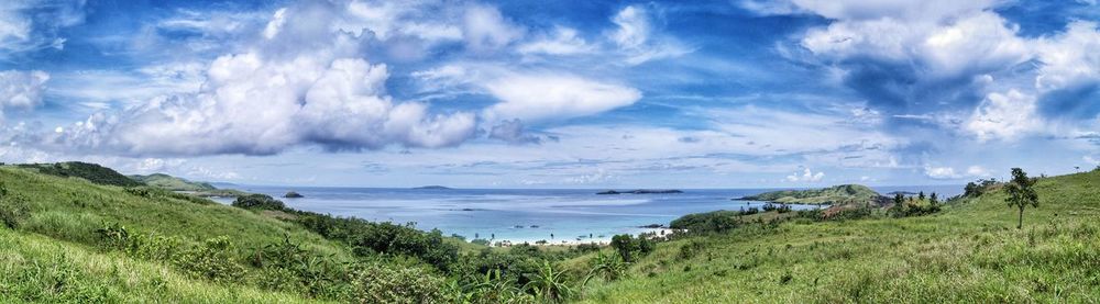 Panoramic view of sea against sky