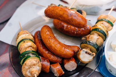 Close-up of food in plate