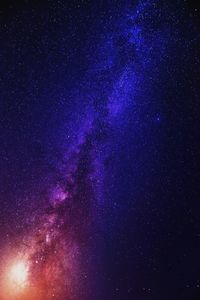 Star field against sky at night