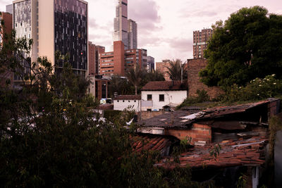 Buildings in downtown bogotá 