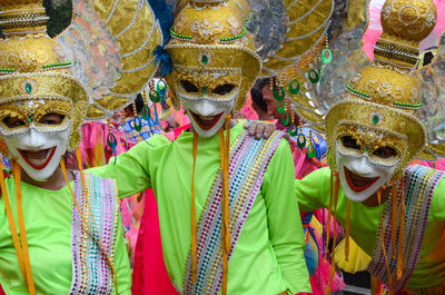 People in traditional mask