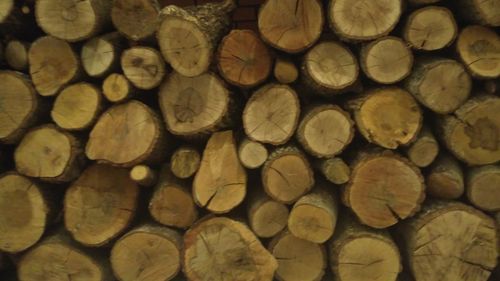 Full frame shot of logs