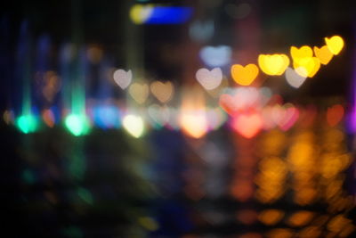 Defocused lights at night